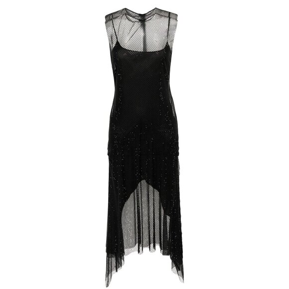 Philosophy Di Lorenzo Serafini Rhinestone-embellished Midi Dress, size S - Picture 1 of 9